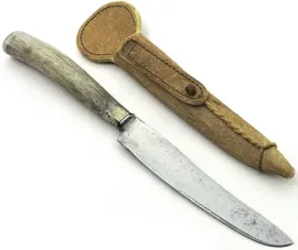 Faca Antiga e Rara Toledo - Ao Carbono Lm. 13 cm.