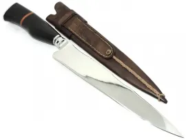 Faca Ga�cha Churrasco Forjada Cabo Chifre - L�m 26 cm.